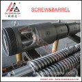extruder conical twin screw barrel for recycling PVC profile sheet